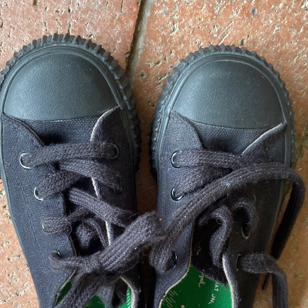NBW P.F. Flyers Kids Black Canvas Sneakers - Picture 9 of 9